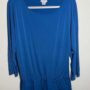 Jaclyn Smith Blue Blouse